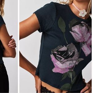 Daydreamer Rose Pointelle Tee large